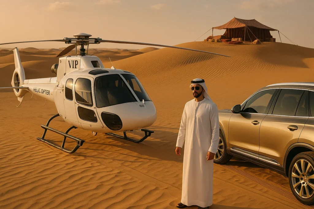 VIP Desert Safari by Helicopter
